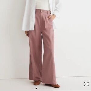 Madewell Harlow Wide-Leg Trouser- 00 Woodrose NWT